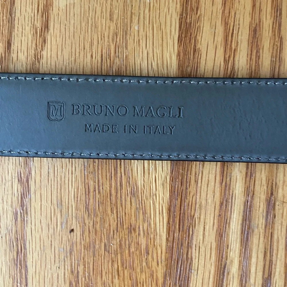 BRUNO MAGLI Black Leather Made‎ in Italy 1” Belt SZ 40